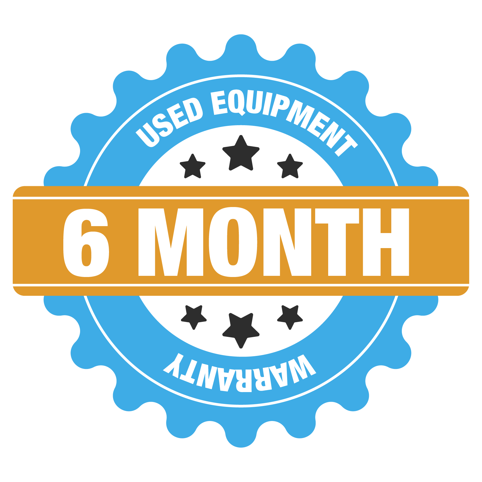 6mo used equipment warranty